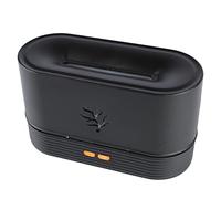 Colorful Flame Air Essential Oil Diffuser, Noiseless Diffuser Humidifier, Ideal for Home and Office, Black