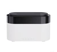 Colorful Flame Humidifier with Alarm Clock and Aromatherapy for Creating Calm Spaces Featuring Whisper Quiet Operation and Safety Features (white)