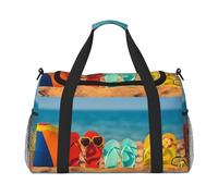 Colorful Flip Flops Beach Ball Print Hand Travel Bag Ideal for Long-Distance Travel and Daily Use
