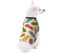 Colorful Flip Flops Dog Pet Clothes - Security Printed Pet Sweaters, Coat Winter for Small Medium Large Dogs Cats, Cozy Apparel Casual Fashion Costume, Cute Pet Pullover Sweater.