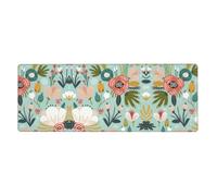 Colorful Flora Premium Spill-Proof Stain-Resistant Cloth Gaming Mouse Pad 800 X 300 X 3 Mm Long Desk Pad
