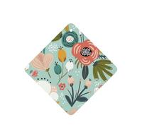Colorful Flora Printing 10 Pcs Car Air Freshener Fragrant Sheets,Car Hanging Accessories With Strings For Decor