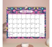 Colorful Floral Calendar 2025 | English Wall Calendar | Floral Wall Calendar From January 2025 To June 2026 | 18 Month Family Calendar For Planning, To-Do List