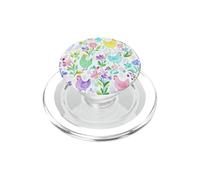 Colorful Floral Chicken Farm Folk Art Pattern PopSockets PopGrip for MagSafe