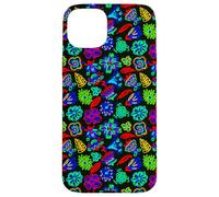 Colorful Floral Pattern Folk Art Sketch Boho Design Case for iPhone 15 Plus