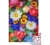 Colorful Flower Arrangement Puzzles 1000 Piece for Adults Jigsaw Puzzles Jigsaw Puzzles Game for The Whole 52x38cm/1000pcs