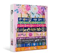 Colorful Flower Book Puzzles for Adults 1000 Piece, PICKFORU Wildflower Pages Jigsaw Puzzles Library, Impossible Spring Floral Art Theme for Book Lovers