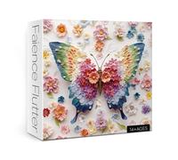 Colorful Flower Butterfly Puzzles for Adults 1000 Pieces Art, Beautiful Nature Spring Floral Jigsaw Puzzles, Pretty Rose Daisy Challenging Puzzle