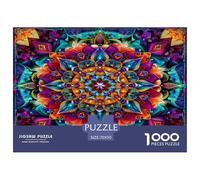 Colorful Flower Chart Jigsaw Puzzles Great Gift for Adults 1000 Piece Family Challenging Toys Home Decors Mandala Jigsaw Puzzle for Women Men Adult 70x50cm/1000pcs