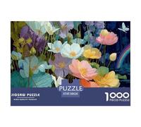 Colorful Flower Garden Durable Paper Fun Brain Challenge, Suitable for Adults Seeking Relaxing And Rewarding Hobbies 38x26cm/1000pcs