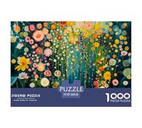 Colorful Flower Garden Thick Cardboard Pieces Excellent for Training Memory, Concentration And Logical Thought Process 38x26cm/1000pcs