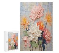 Colorful Flower Jigsaw Puzzle for Adults and Kids Challenging Puzzle Perfect for Game Nights Jigsaw Puzzle 1000 Piece Puzzle Gift for Family Wedding Graduation Friends