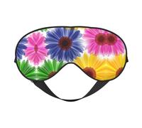 Colorful Flower Print Eye Mask for Sleeping Light Blocking,Soft Breathable Eye Mask,Adult Party Eyeshade Favors