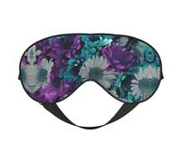 Colorful Flower Printing Rest Sleep Eye Mask, Soft Eye Mask for Home & Camping, Blocks Light, Comfortable for Most Users