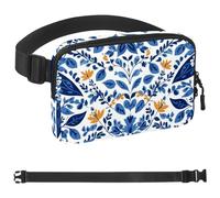Colorful Flower White Pigeon Belt Bag for Men and Women Fanny Pack,Belt Bag with Adjustable Strap,Fashion Crossbody Everywhere Belt Bag for Travel Outdoors Running Hiking, Multicolor 08,