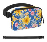 Colorful Flower White Pigeon Belt Bag for Men and Women Fanny Pack,Belt Bag with Adjustable Strap,Fashion Crossbody Everywhere Belt Bag for Travel Outdoors Running Hiking, Multicolor 03,