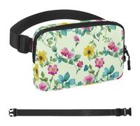 Colorful Flower White Pigeon Belt Bag for Men and Women Fanny Pack,Belt Bag with Adjustable Strap,Fashion Crossbody Everywhere Belt Bag for Travel Outdoors Running Hiking, Multicolor 10,