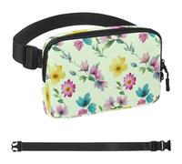 Colorful Flower White Pigeon Belt Bag for Men and Women Fanny Pack,Belt Bag with Adjustable Strap,Fashion Crossbody Everywhere Belt Bag for Travel Outdoors Running Hiking, Multicolor 09,