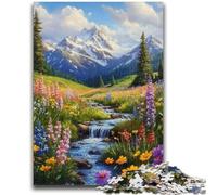 Colorful Flowers 1000 Pieces Jigsaw Puzzle For Adults Teens,Learning Educational Toy for Is Ideal As A Gift for The Whole Family (38x26cm)