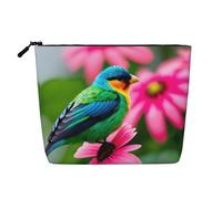Colorful Flowers and Bird Versatile Travel Toiletry Bag Makeup Bag, Perfect for Daily Use and Business Trips