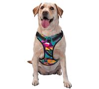 Colorful Flowers Bird Pet Traction Vest Vest Harness Dog Harness Medium Sized Dog Pet Supplies Outdoor Travel Dog Walking