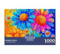 Colorful Flowers Jigsaw Puzzles for Adults 1000 Educational Game Enchanting Flowers Family Puzzle Game Birthday Gifts Beautiful Decoration Puzzle38x26cm/1000pcs