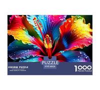 Colorful Flowers Jigsaw Puzzles for Adults 1000 Piece Educational Game Enchanting Flowers Challenge High Difficulty Beautiful Decoration Puzzle38x26cm/1000pcs