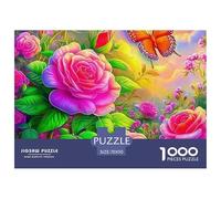 Colorful Flowers Jigsaw Puzzles for Adults 1000 Piece Educational Game Enchanting Flowers Challenge High Difficulty for Decompression And Wall Decor70x50cm/1000pcs