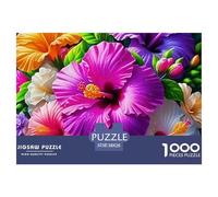 Colorful Flowers Jigsaw Puzzles for Adults 1000 Piece Educational Games Enchanting Flowers Challenge High Difficulty Beautiful Decoration Puzzle38x26cm/1000pcs