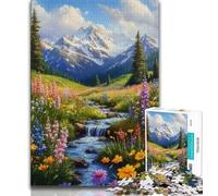 Colorful Flowers Jigsaw Puzzles for Teenagers 1000 Pieces,Decompressing Intellectual Educational Toy Great Gifts And Toys (38x26cm)