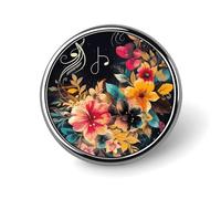 Colorful Flowers Round Badge Cute Brooch Hats Jackets Decor Personalized Lapel Pin Clothing Jewelry Accessories for Wedding Party Gift