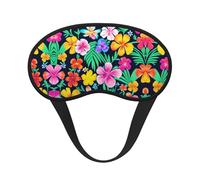 Colorful Flowers Universal Lightweight Eye Mask: Great for Travel, Office Naps and Shift Work. Provides a Comfortable Sleeping Environment