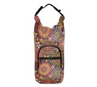 Colorful Flowers Water Bottle Sling with Phone Pocket Lightweight Insulated Water Bottle Bag Hiking Gear Water Bottles Backpack Fits 20/24/32/40 oz Bottles