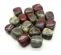 Colorful Fluorite Tumbled Stone Natural Healing Crystal Reiki Bulk Gem Quartz Energy Mineral Specimen Aquarium Garden Home Decor-Dragon Blood Stone-500g
