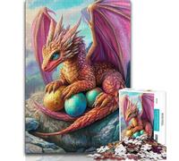 Colorful Flying Dragon 1000 Piece Jigsaw Puzzles for Teenagers,Stress Reliever Difficult Challenge Unique Home Decor And Gifts (75x50cm)