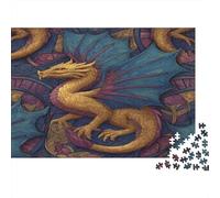 Colorful Flying Dragon 1000pcs (75x50cm) Erwachsenenpuzzle - Gothic Style Erwachsenenpuzzle DIY-Puzzlespielzeug