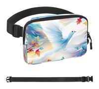 Colorful Flying Pigeon-1730 Belt Bag for Men and Women Fanny Pack,Belt Bag with Adjustable Strap,Fashion Crossbody Everywhere Belt Bag for Travel Outdoors Running Hiking, Multicolor,
