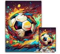 Colorful Football JigsawPuzzle 1000 Pieces for Adults Puzzles for Adults Educational Brain Teaser, Artistic Home & Office Decor, 14+ Age 26X38CM/10.23x14.96inch