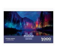 Colorful Forest Puzzles 1000 Piece Challenge Toy Adults And Children Lake Puzzle Game Family Fun Jigsaws Puzzles Creative Activity Home Decoration Gift 70x50cm/1000pcs