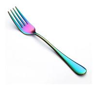 Colorful Forks Stainless Steel Rainbow Dessert Forks. Silverware Flatware Fork. Finish and Dishwasher Kitchen Must Haves (Blue, One Size)