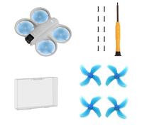 Colorful Four-Blade Propellers for DJI NEO Drone Quiet Power Noise Reduction Technology Replacement Wings with Screwdriver & Screws Set