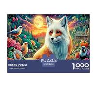 Colorful Fox 1000 Piece Jigsaw Puzzle with Whimsical Design - A Charming Challenge for All Ages And Beautiful Home Decoration 38x26cm/1000pcs