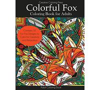Colorful Fox Coloring Book for Adults (Adult Coloring Book)