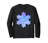 Colorful Fractal Koch Snowflake Geometry Shapes Mania Long Sleeve T-Shirt