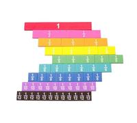 Colorful Fraction Tiles for | Educational Fraction Bands for Classroom Learning | Mathematical Manipulations to Teach Fractions | Fine Motor And STEM Help Po