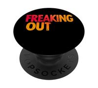 Colorful Freaking Out Speech Emblem for Adults and Kids PopSockets Adhesive PopGrip