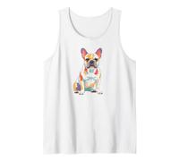 Colorful French Bulldog Pop Art Design for Dog Lovers Tank Top
