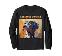 Colorful French Dogs Portraits Illustrations Long Sleeve T-Shirt