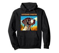 Colorful French Dogs Portraits Illustrations Pullover Hoodie