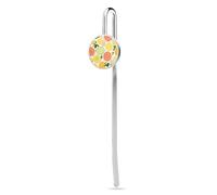 Colorful Fresh Ripe Citrus Fruits Orange Grapefruit and Lemon Personalized Metal Hook Cute Bookmarks Page Markers for Book Lovers Men Women 1"/1.2"